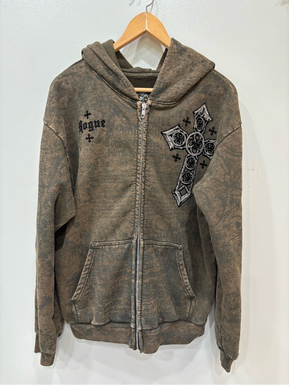 Affliction Rogue Crossed Zip Up Hoodie Sweatshirt Men’s Size Medium